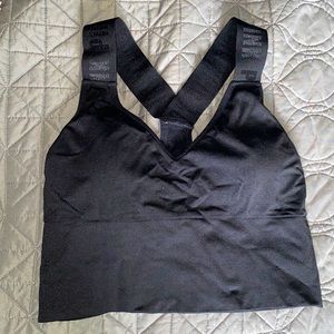 Pink sports bra